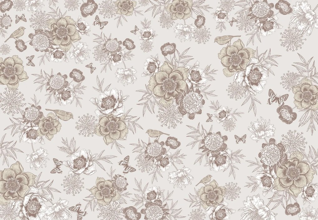 Fototapet - Flori de epocă (147x102 cm)