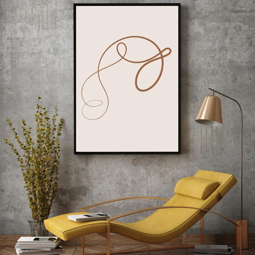 Poster - Abstracție cu linii (A4)