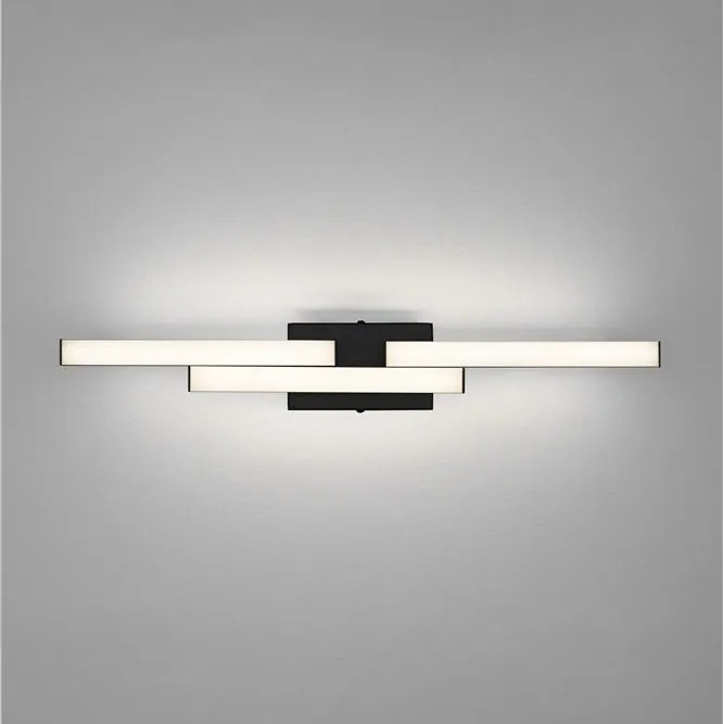 Aplica baie LED, protectie IP44, Aluminiu, Negru, Atom, NVL-9695269