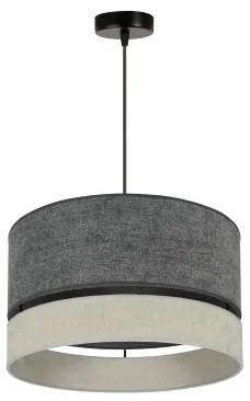 Lustră pe cablu Duolla DOUBLE 1xE27/15W/230V d. 40 cm gri