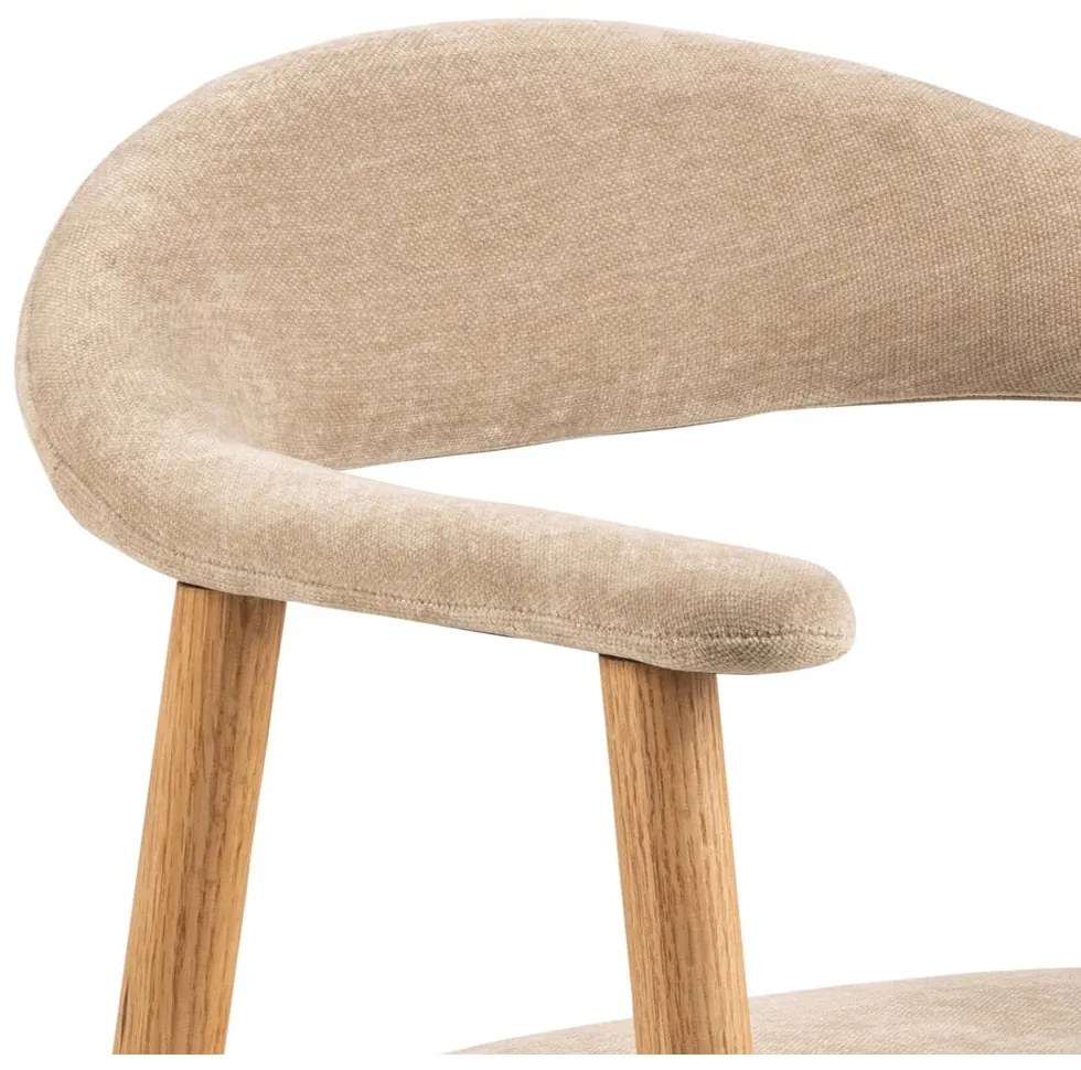 Scaun de dining bej/în culoare naturală Addi – Actona