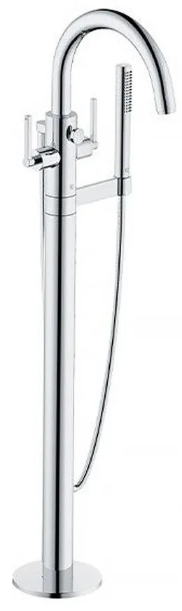 Baterie cada - dus freestanding Kludi Nova Fonte Puristic crom lucios