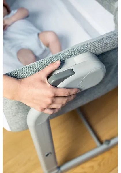 Pătuț pentru bebeluși Chicco 2v1 NEXT2ME MAGIC EVO gri închis