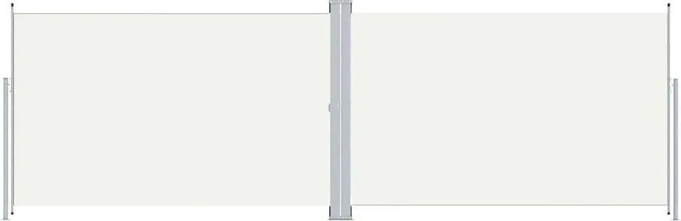 vidaXL Copertină laterală retractabilă, crem, 200x600 cm