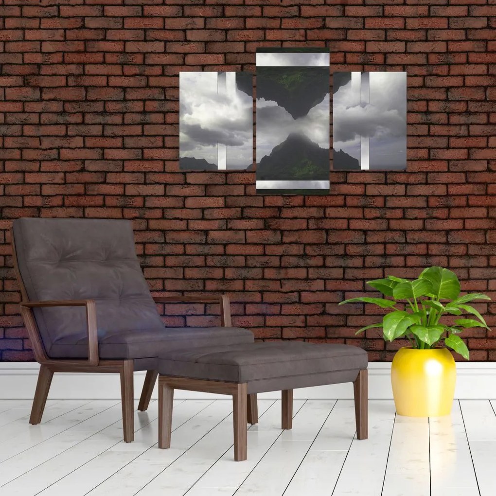 Tablou - Munții din Islanda, colaj geometric (90x60 cm)