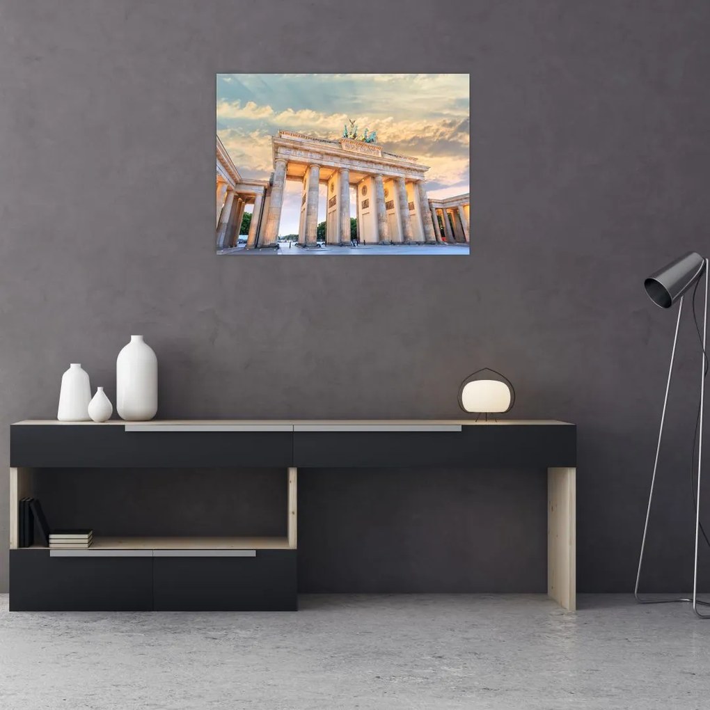 Tablou pe sticlă - Poarta Brandenburg, Berlin, Germania (70x50 cm)