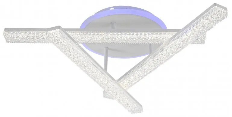 Lustra LED Cu Telecomanda, Elit's Es nR9050 3C, Cu Telecomanda, 3 Tipuri De Lumina Plus Lumina RGB, Intensitate Reglabila, 104W, Alb