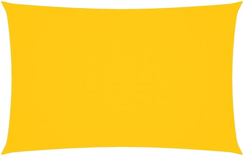 vidaXL Pânză parasolar galben 2,5x5 m țesătură oxford dreptunghiular