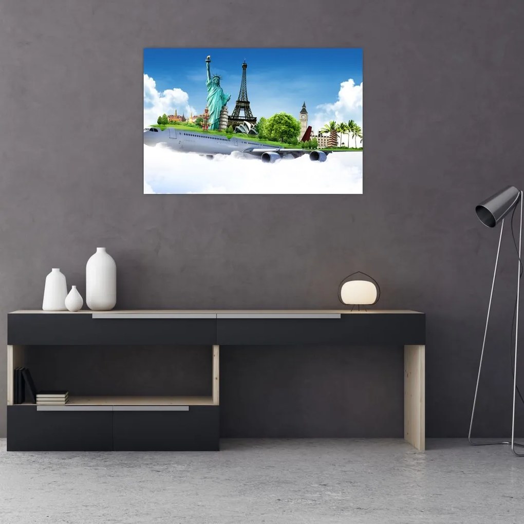Tablou - Călătorie în jurul lumii (90x60 cm)