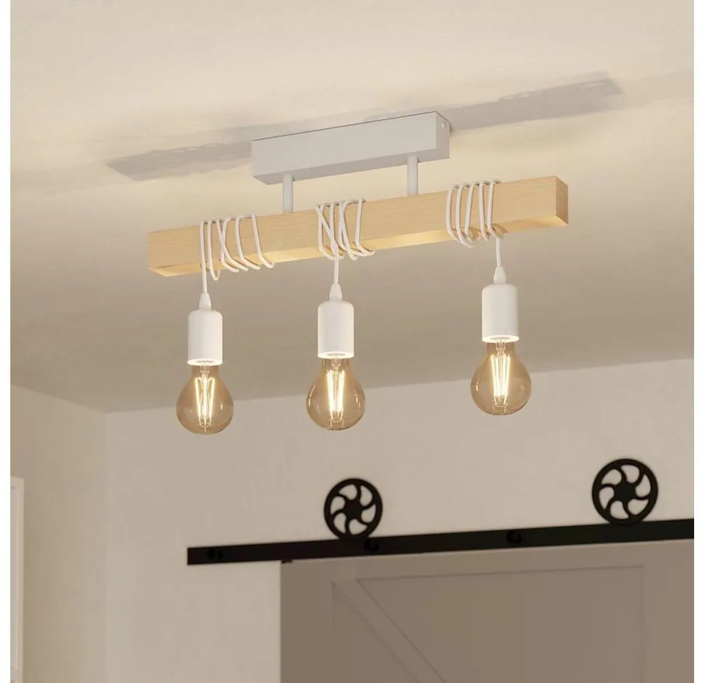 Eglo 44082 - Lustră aplicată TOWNSHEND, 3xE27, 60W, 230V