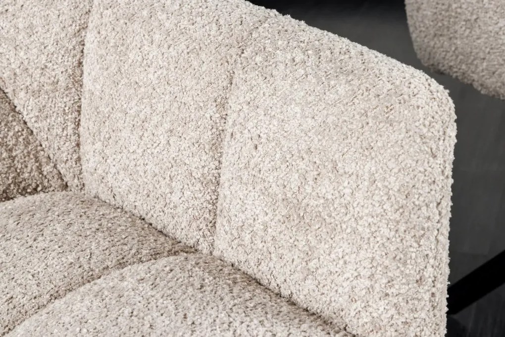 Set 2 scaune pivotante Papillon, boucle bej