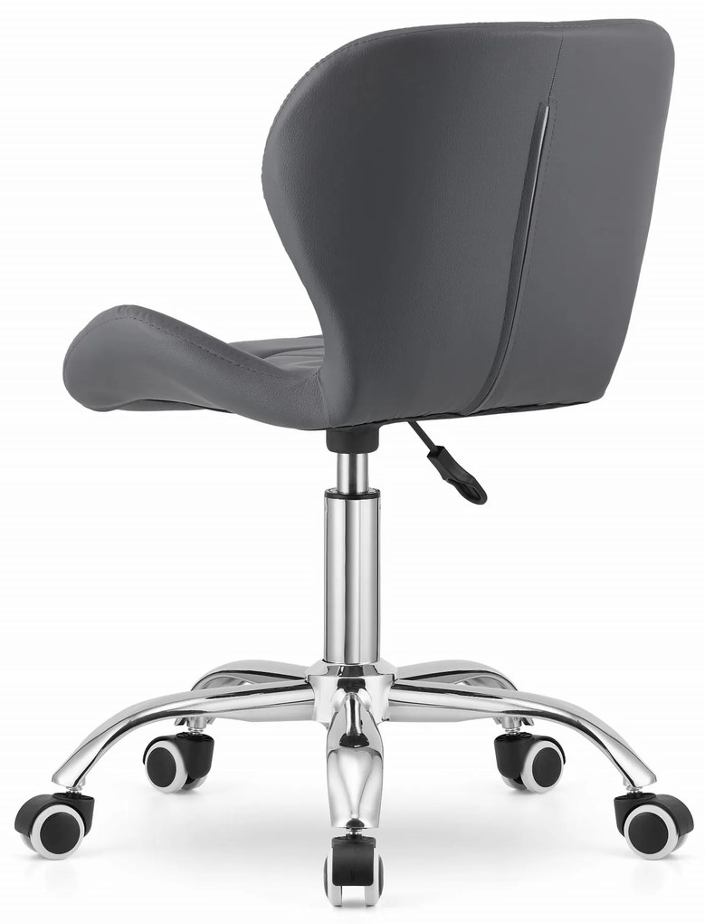 Scaun de birou AVOLA din piele ecologica, gri
