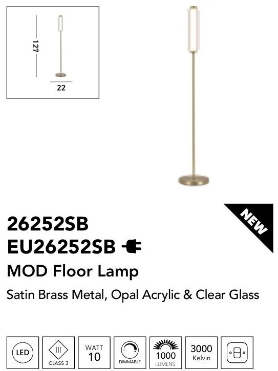 Lampadar, Lampa de podea moderna LED Mod
