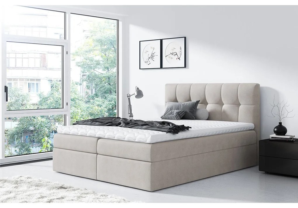 Pat matrimonial Boxspring Maddox (180x200) (Rico 1). 1058895