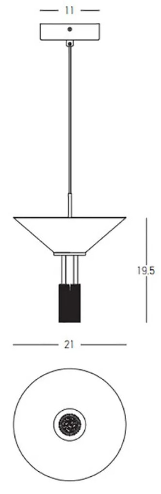 Pendul  23198 Zambelis LED, Negru, Grecia