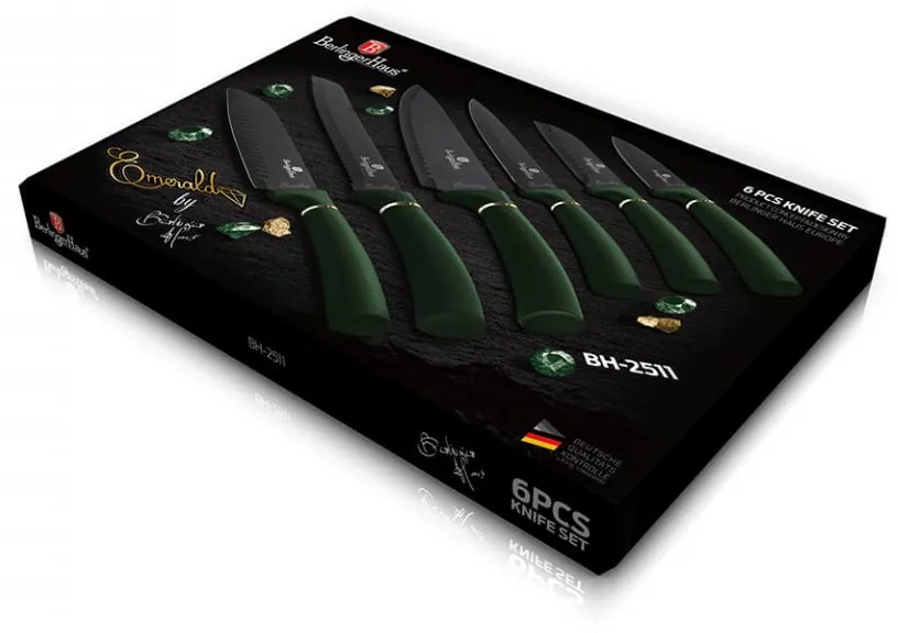 Set cutite otel inoxidabil (6 piese) Emerald Line Collection Berlinger Haus BH 2511