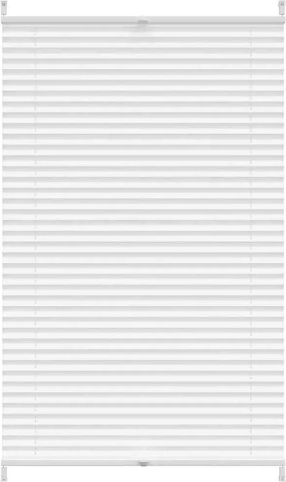 vidaXL Jaluzea plisse, alb, 90x100 cm, pliuri