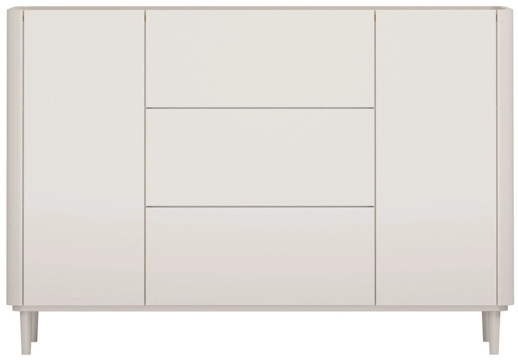 Comodă cu sertare pe picioare Elivo 150 cm - cașmir / stejar uleiat