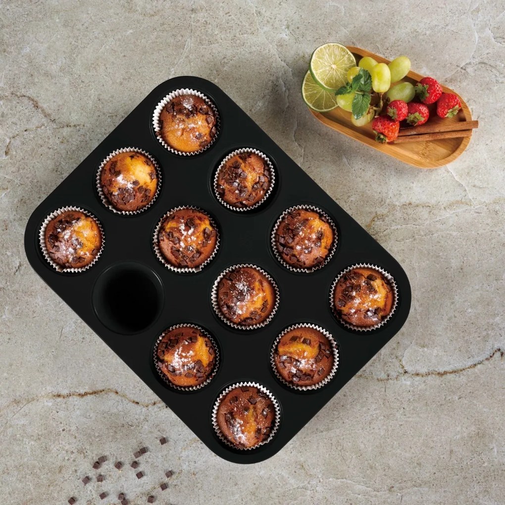 Tava 12 briose/muffins Leonardo Berlinger Haus BH 7945, visiniu mat