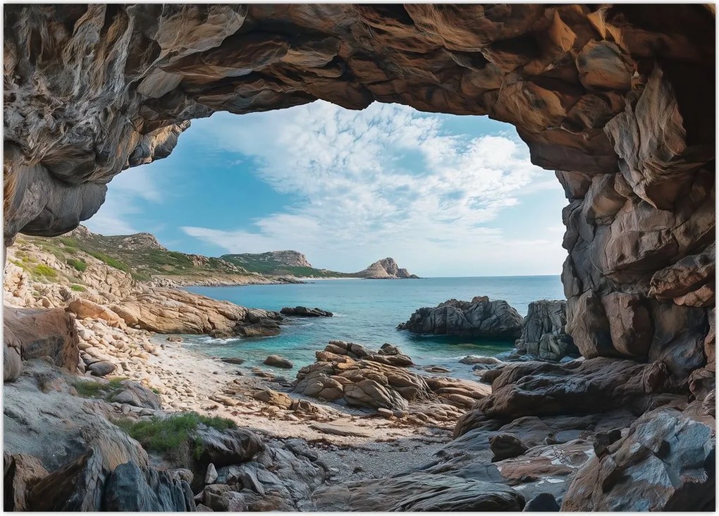 Tablou - Peșteră lângă mare (70x50 cm)