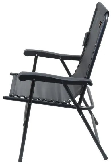 Scaun de grădină pliabil negru