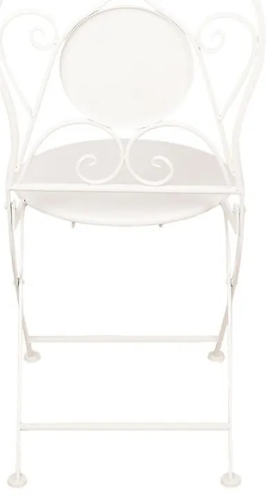 Set masa si 2 scaune bistro, din metal, aspect vintage
