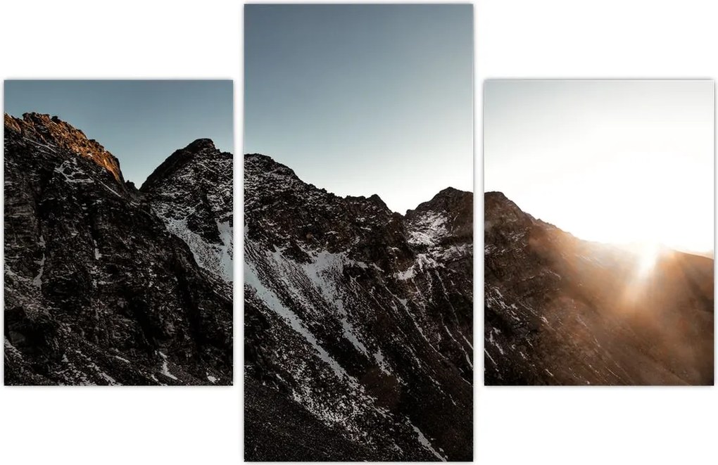 Tablou - Lanț de munți stâncos (90x60 cm)