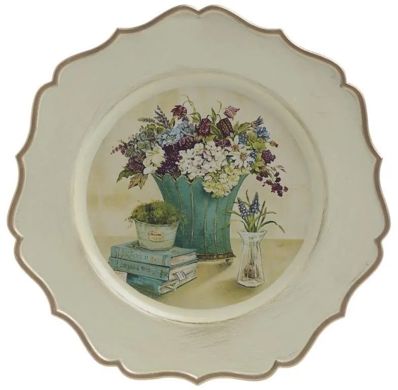 Platou plastic Antique Cream 33 cm