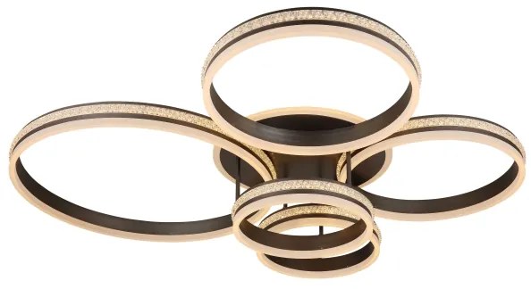 Plafonieră LED dimabilă Globo 67314-120 GROUNI LED/120W/230V + telecomandă