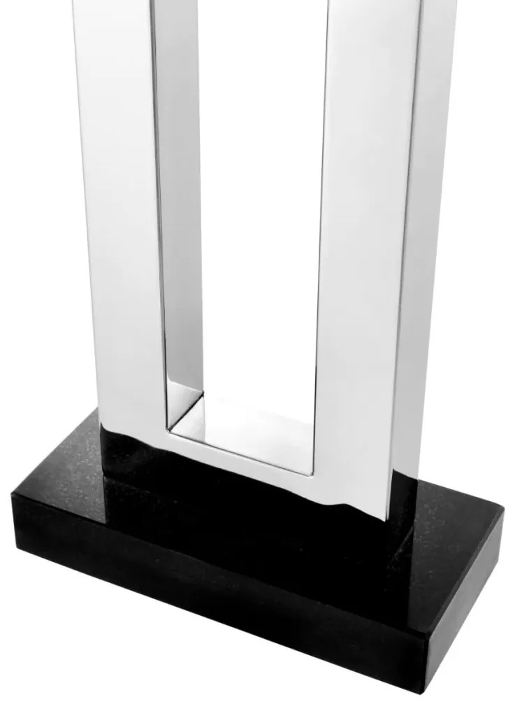 Veioza, lampa de masa LUX, finisaj stainless steel, H-71cm, Arlington 103115 HZ