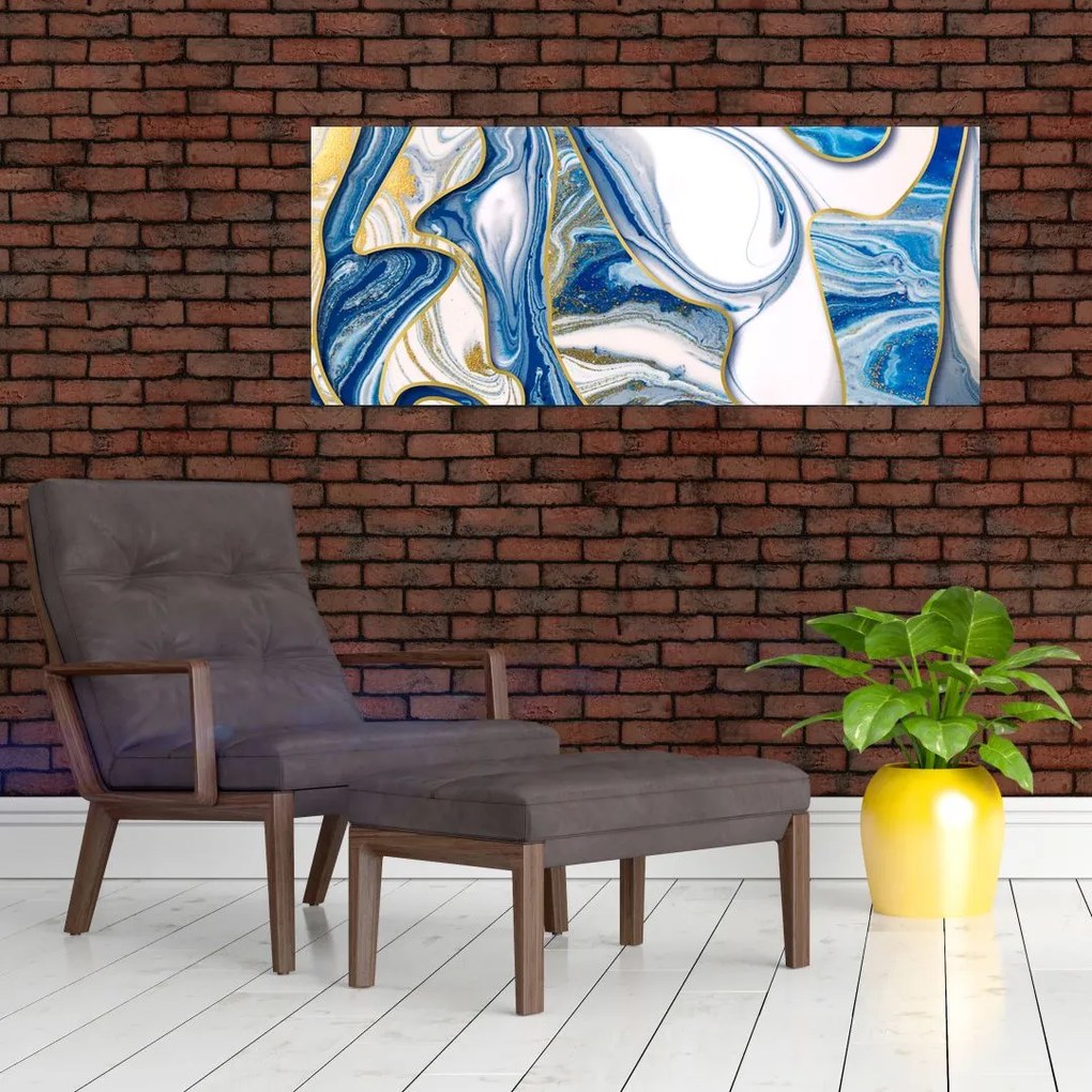 Tablou - Valuri de marmură (120x50 cm)