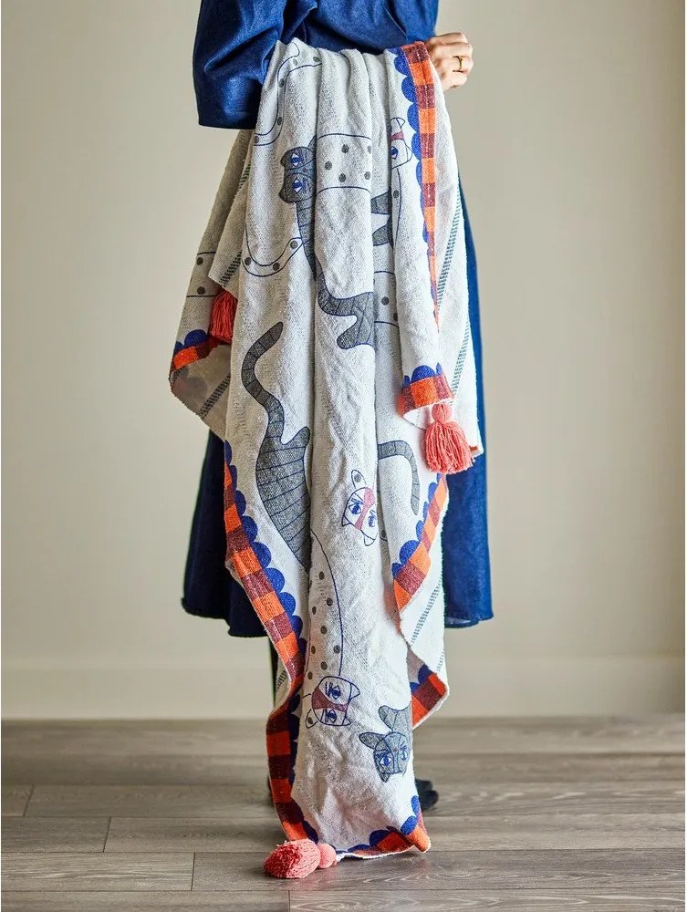 Pătură din amestec de bumbac 130x155 cm Missy – Bloomingville