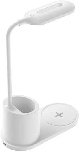 Lampă de masă Platinet 3 W, încărcare wireless, alb