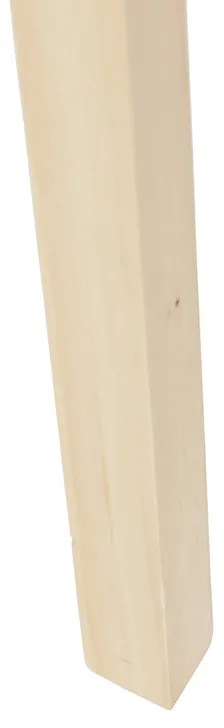 Lampă de podea cu trepied din lemn cu abajur din piper 50 cm - Puros