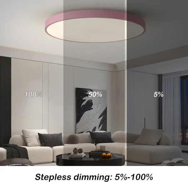 Brilagi-LED Corp de iluminat cu reglare a intensității POOL SMART LED, 128 W, 230 V, 100 cm, Wi-Fi Tuya + telecomandă, roz