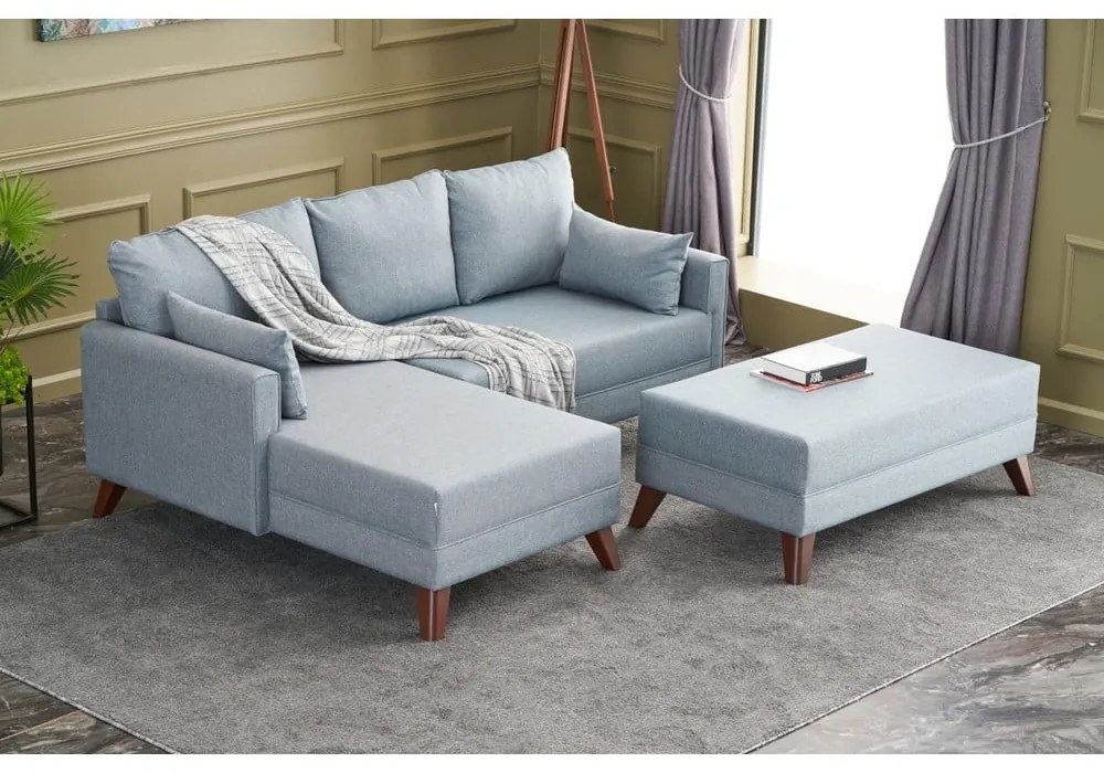 Colțar albastru deschis (colț stânga) Bella – Balcab Home