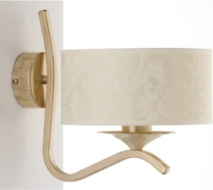 Brilagi - Lampă de perete SAPHIRE 1xE27/15W/230V crem/auriu/patină