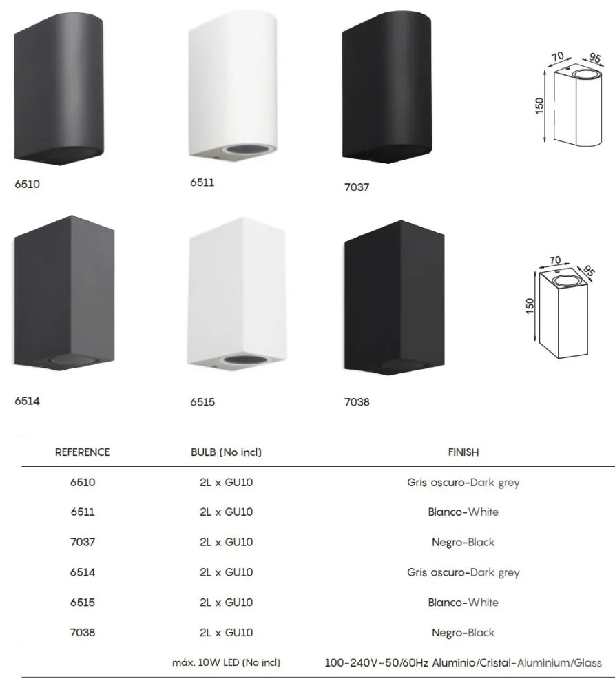 Aplica de perete iluminat exterior ambiental IP54 KANDANCHU alba