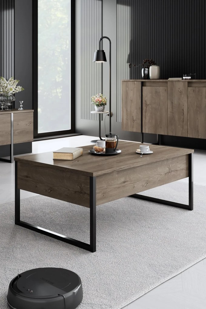 Mobilier living Luna (Nuc + Negru). 1073575