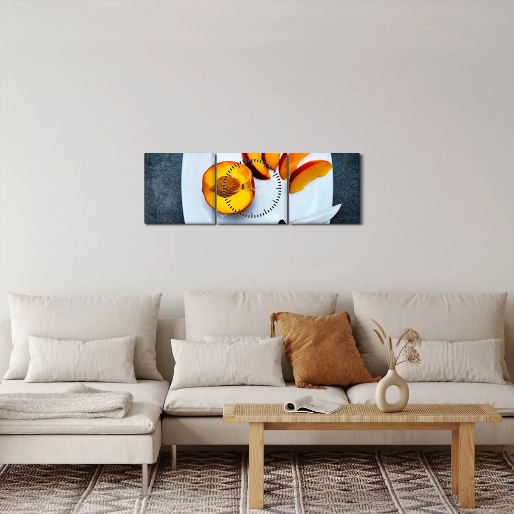 Tabloul cu piersică (cu ceas) (90x30 cm)