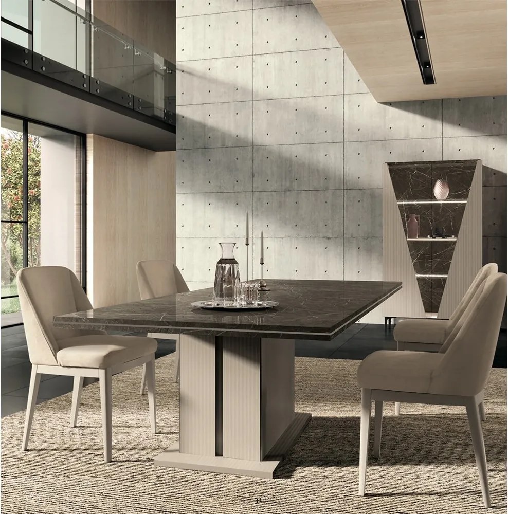 Masă lemn masiv extensibilă Fidia, 200 × 101,5 × 76 cm