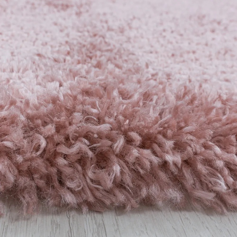 Covor roz rotund ø 120 cm Fluffy – Ayyildiz Carpets