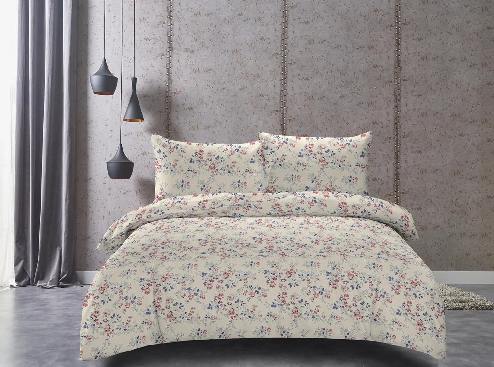 Lenjerie de pat din microfibra crem, FARISA Dimensiune lenjerie de pat: 70 x 80 cm | 140 x 200 cm