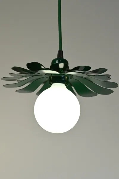 Bohemia-Design - Candelabru suspendat pe cablu 1xE27/60W/230V verde