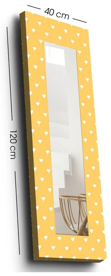 Oglindă de perete cu ramă din lemn 40x120 cm – Wallity