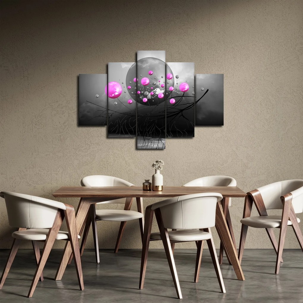 Tabloul cu bile roz (150x105 cm)