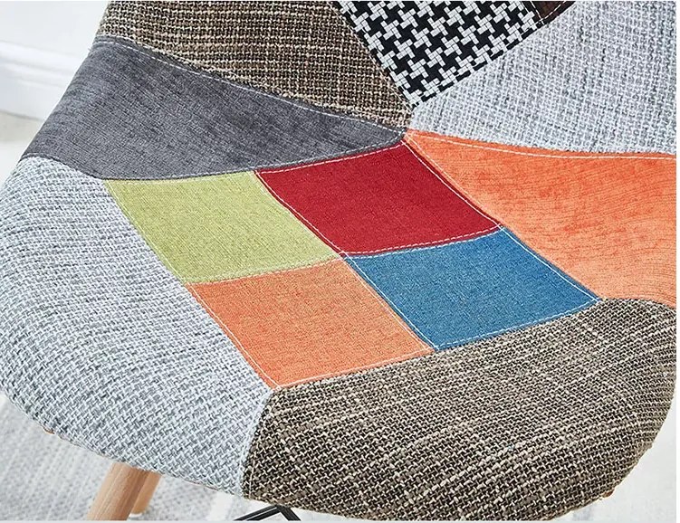 ShopJK SCAUN PATCHWORK MULTICOLOR, STILUL SCANDINAV