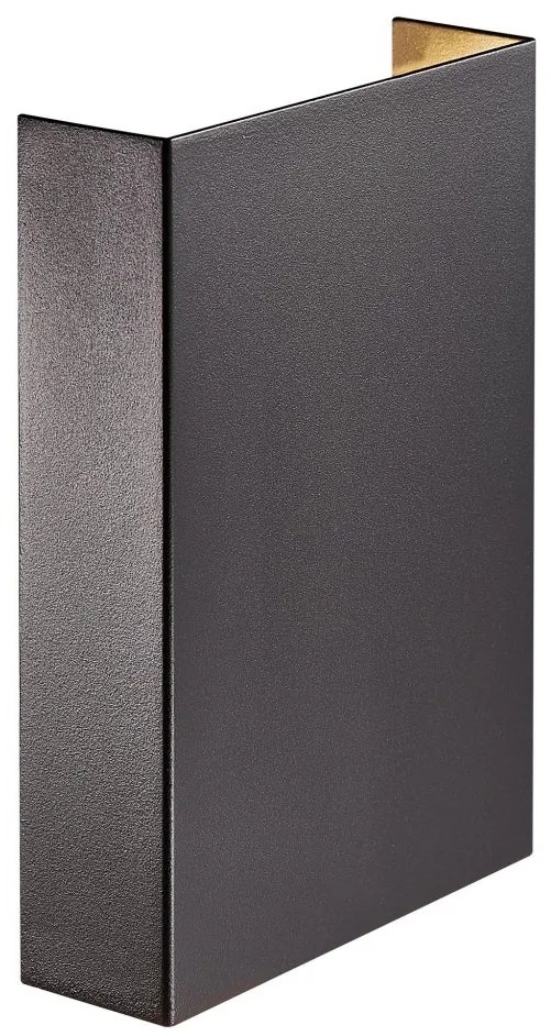 Aplica LED exterior cu iluminat sus si jos IP54 Fold 15 Seaside black