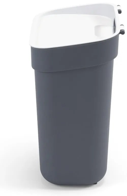 Coș de gunoi gri închis de reciclat din plastic reciclat 10 l Ready To Collect – Curver