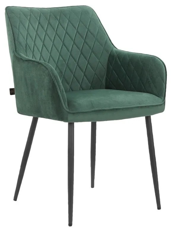 Set de scaune de sufragerie verde 2 buc. tapițat Elvira – Støraa